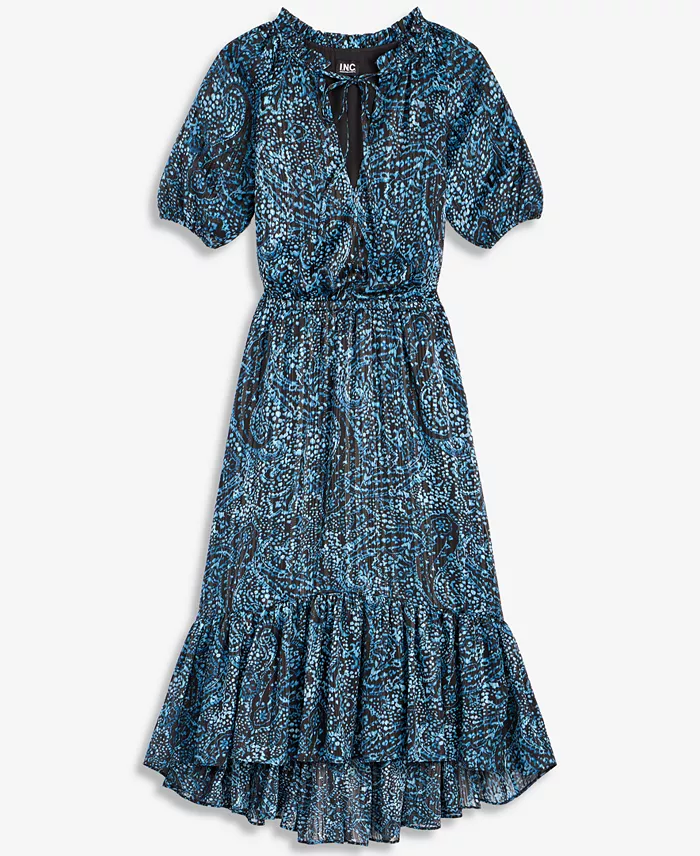 Women's Short-Sleeve Printed Midi Dress - thumbnail 5