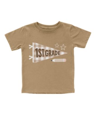 Little Boys First Grade Pennant Short Sleeve T-Shirt