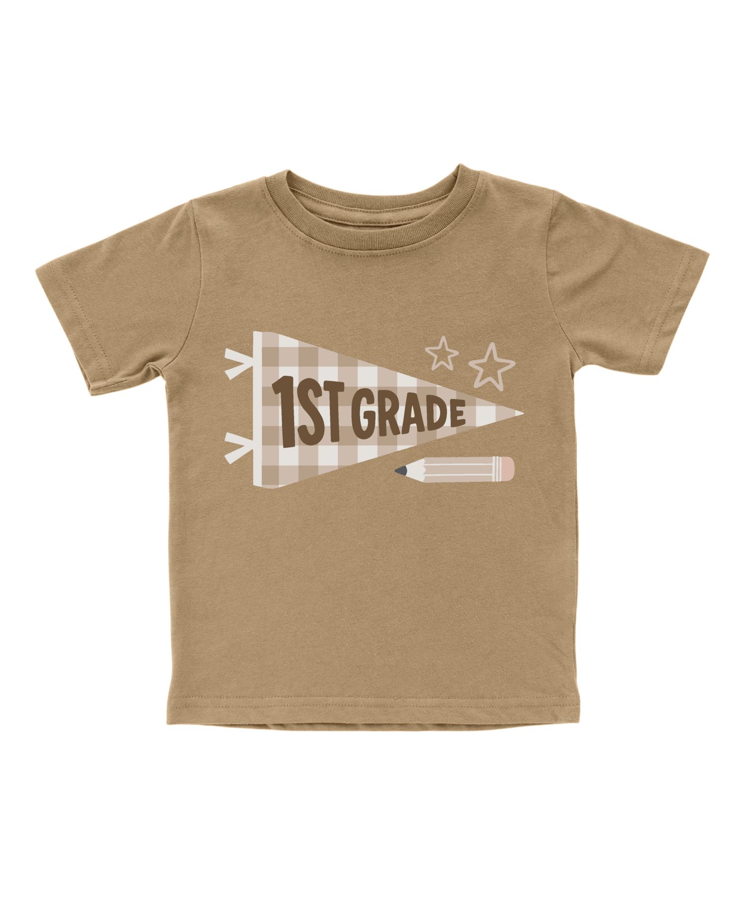 Little Boys First Grade Pennant Short Sleeve T-Shirt