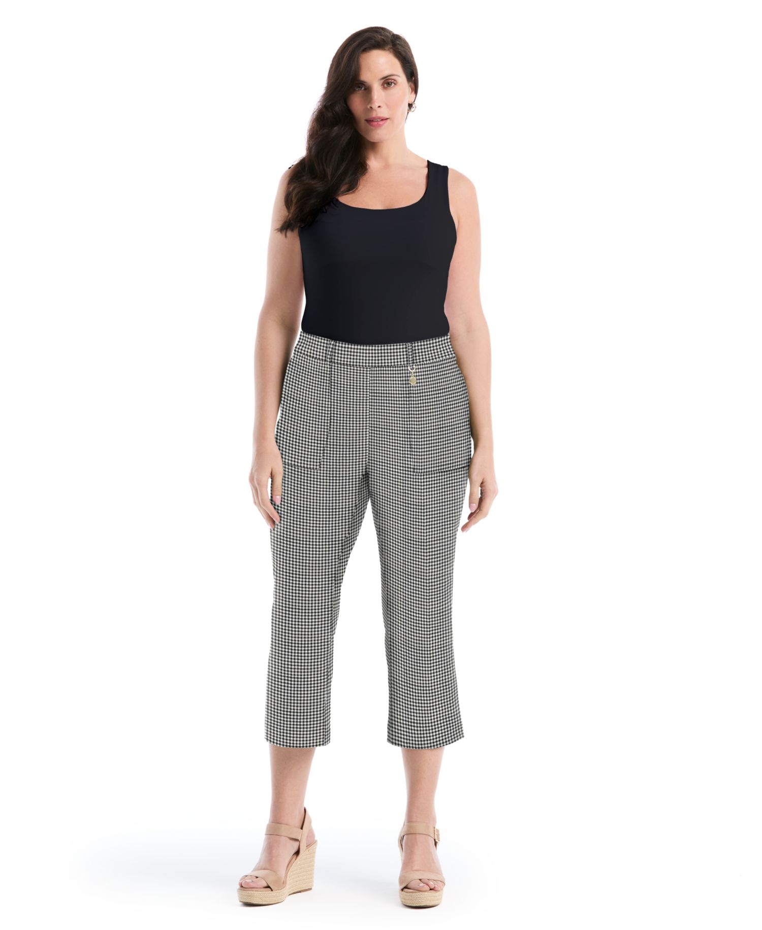 Plus Size Pocket Kick Flare Pant