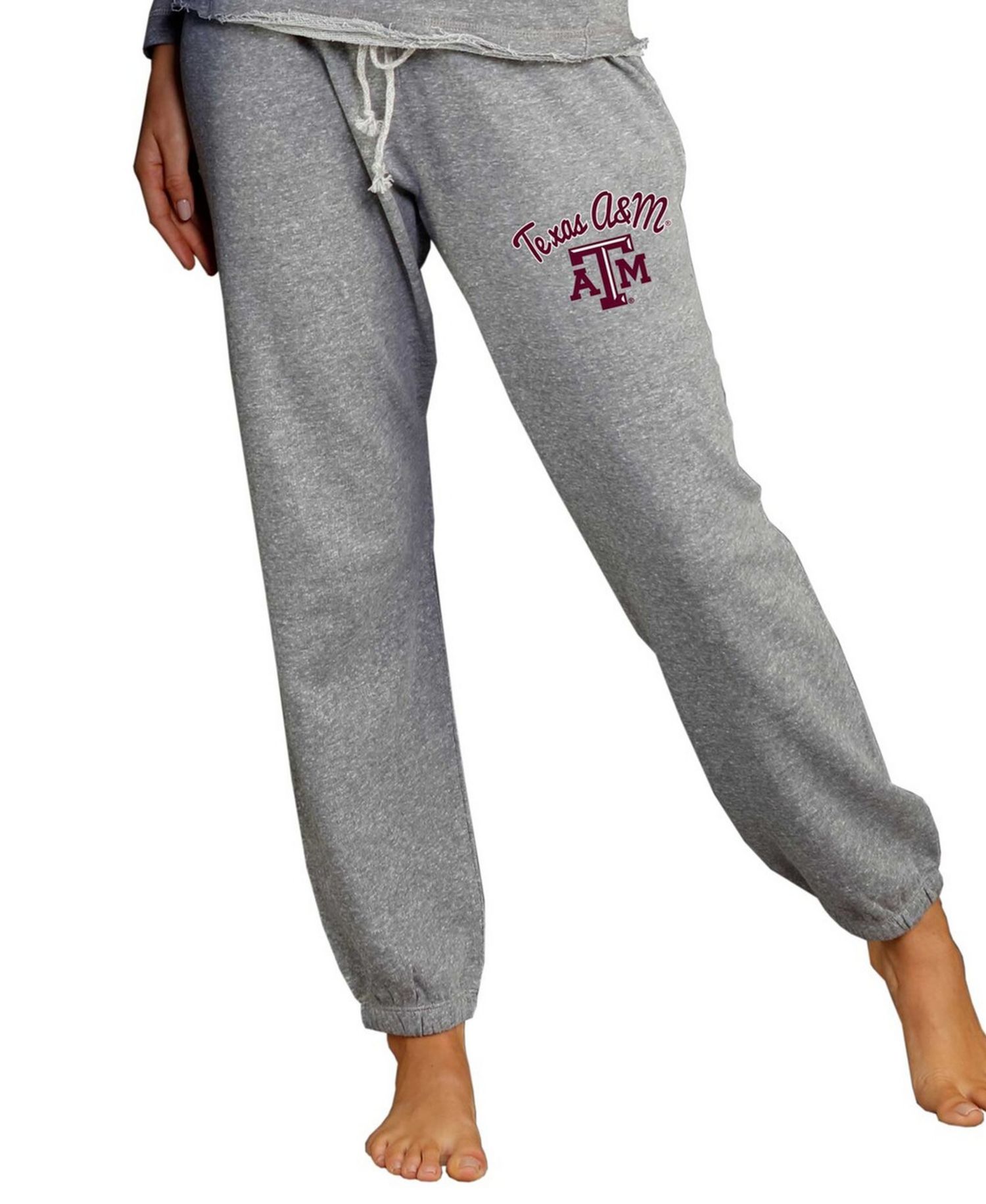 Women's Gray Texas A&M Aggies Mainstream Knit Jogger Pants
