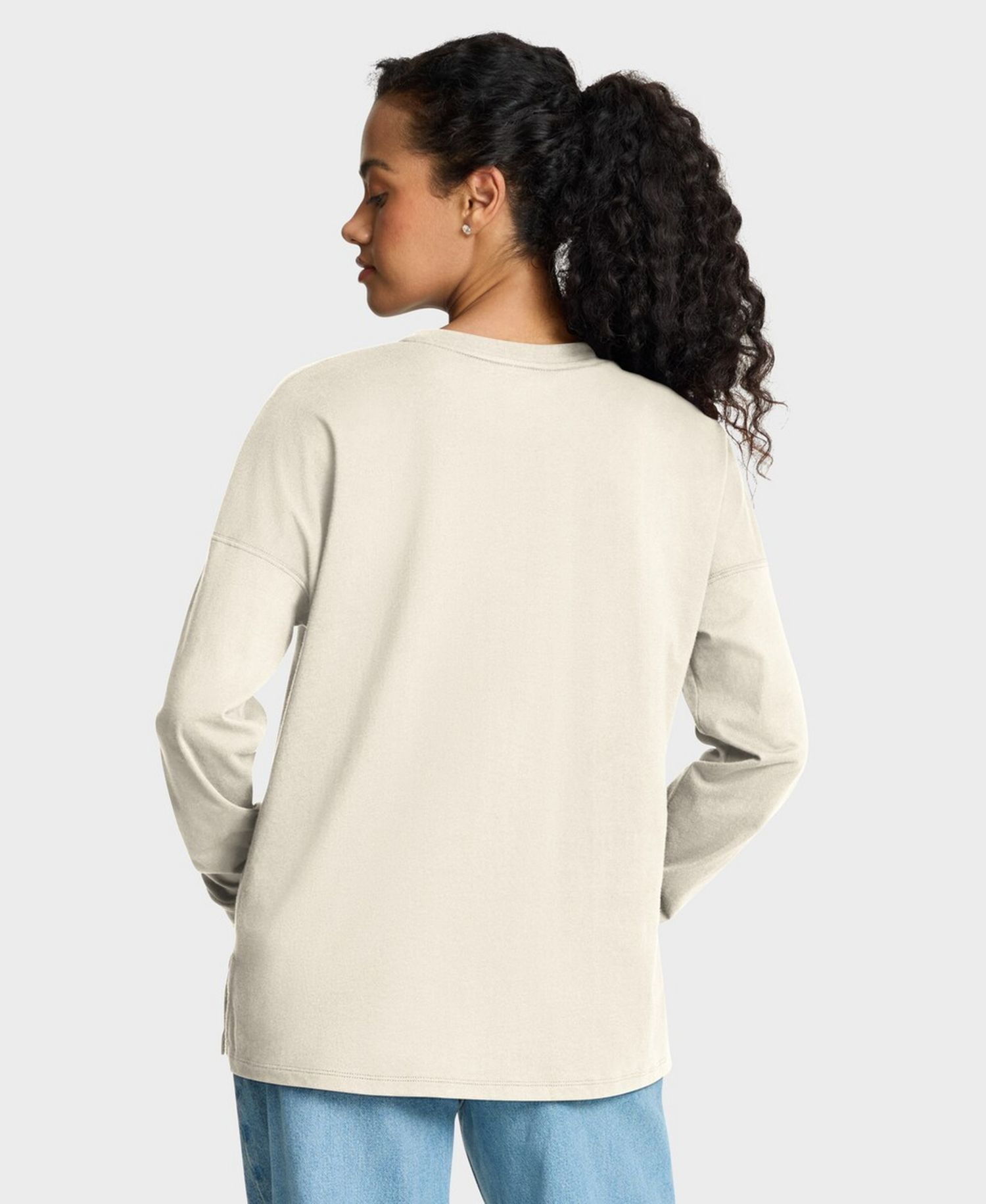 Women's Cream Los Angeles Rams Dove Legacy Long Sleeve T-Shirt