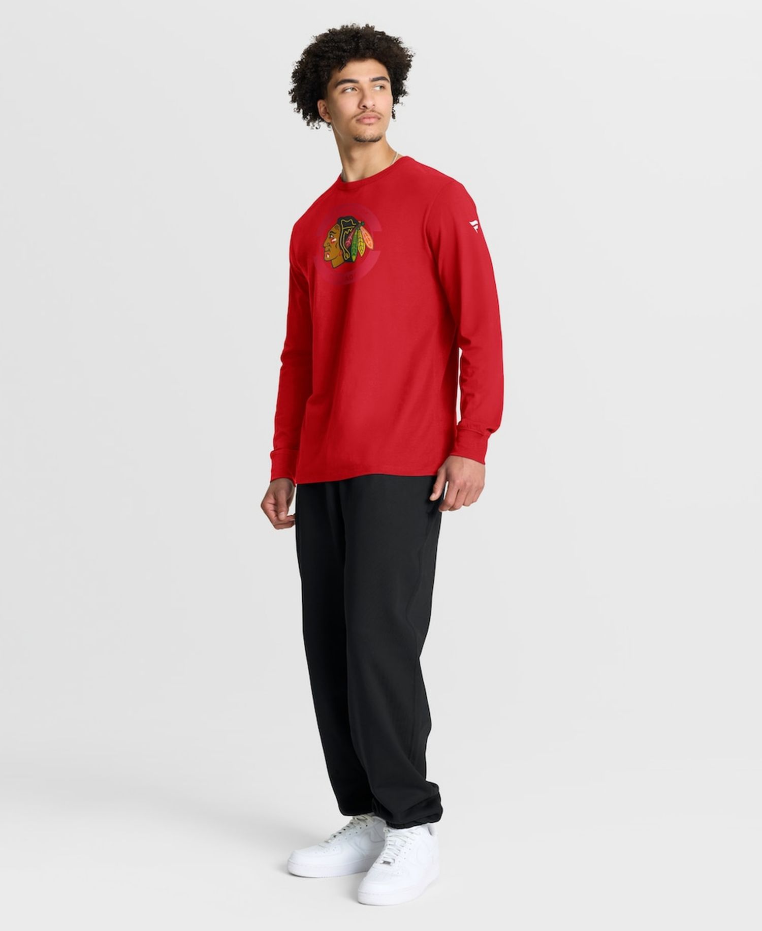 Men's Red Chicago Blackhawks Authentic Pro Property Of Practice Long Sleeve T-Shirt