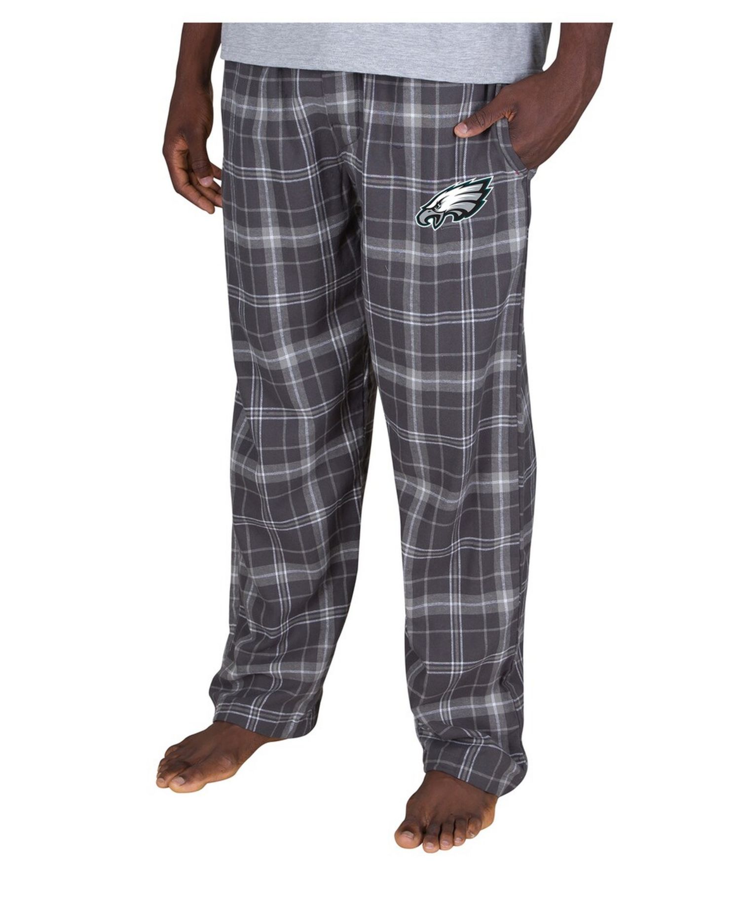 Men's Charcoal Philadelphia Eagles Ultimate Plaid Flannel Pants