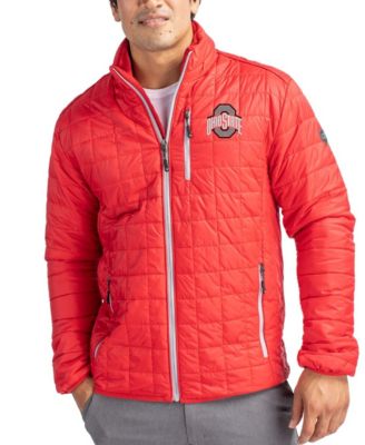 Men's Scarlet Ohio State Buckeyes Rainier Eco Insulated PrimaLoft Full-Zip Puffer Jacket
