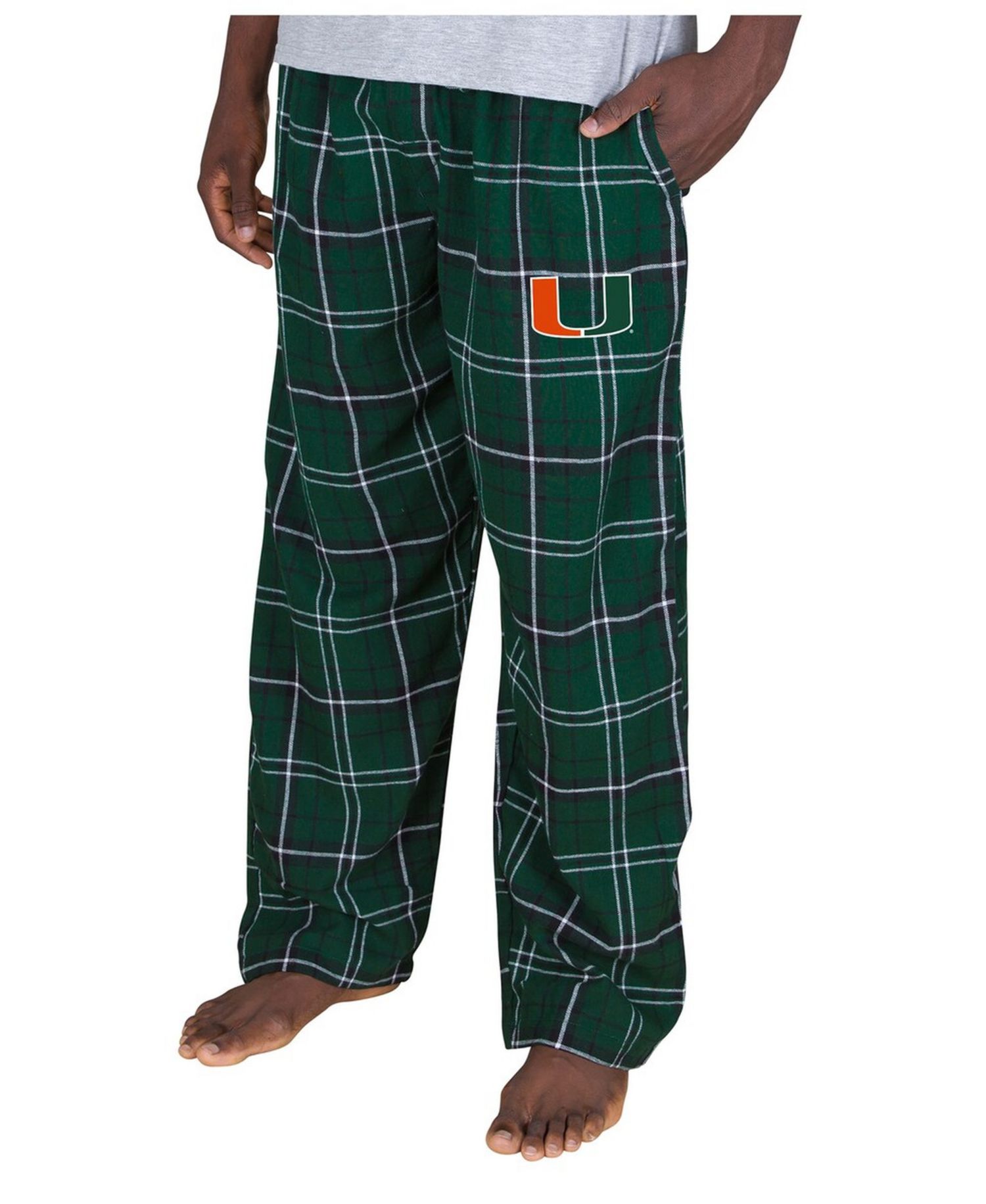 Men's Hunter Green/Black Miami Hurricanes Ultimate Flannel Pants