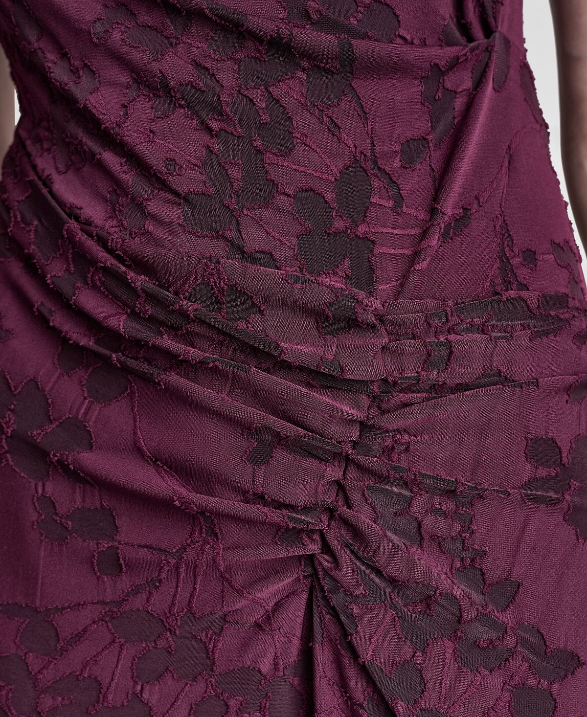 DKNY Women's Sleeveless Cowl Neck Ruched Midi Dress view 4 — MAYCSS fashion products