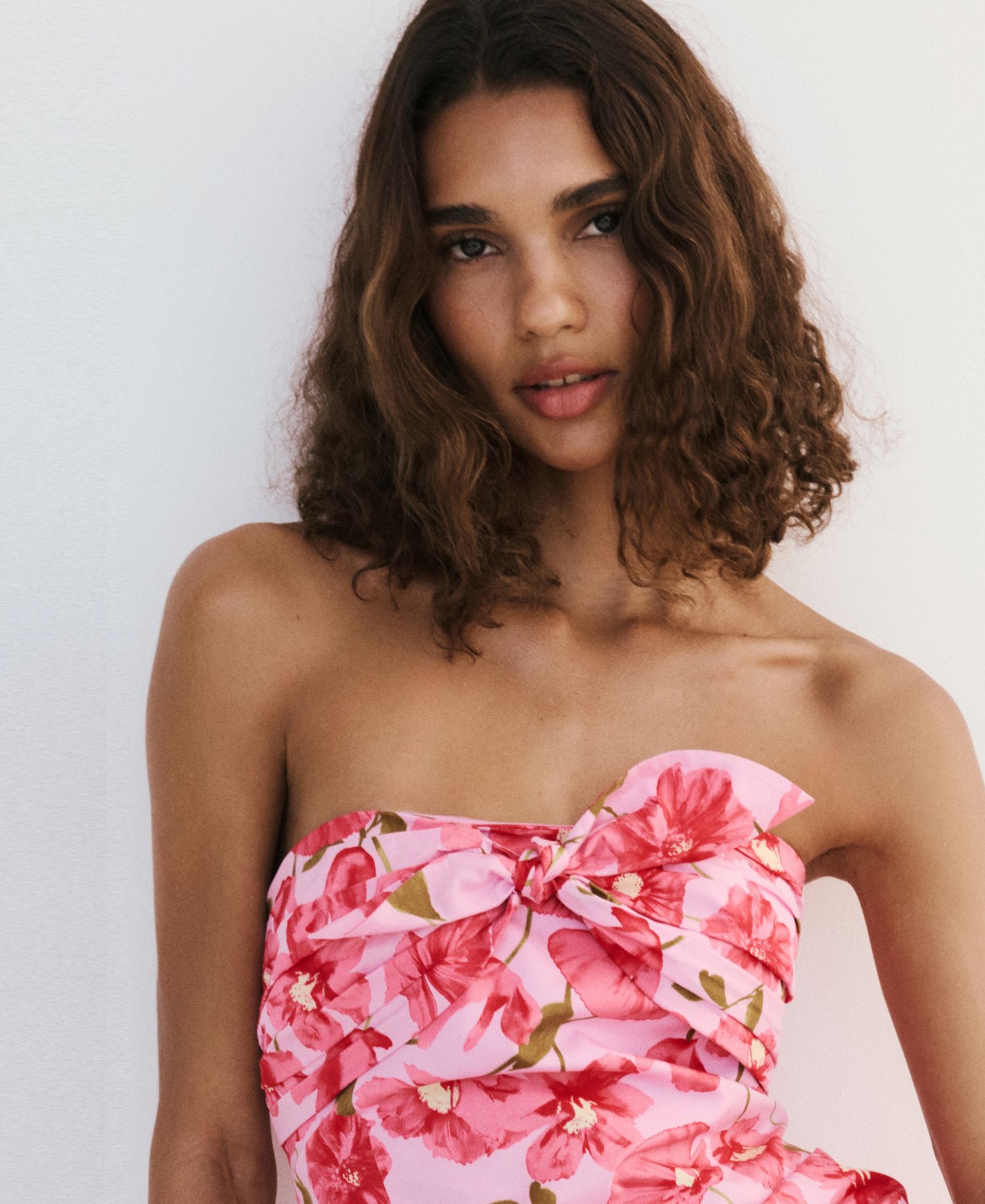 Women's Bow Floral Dress