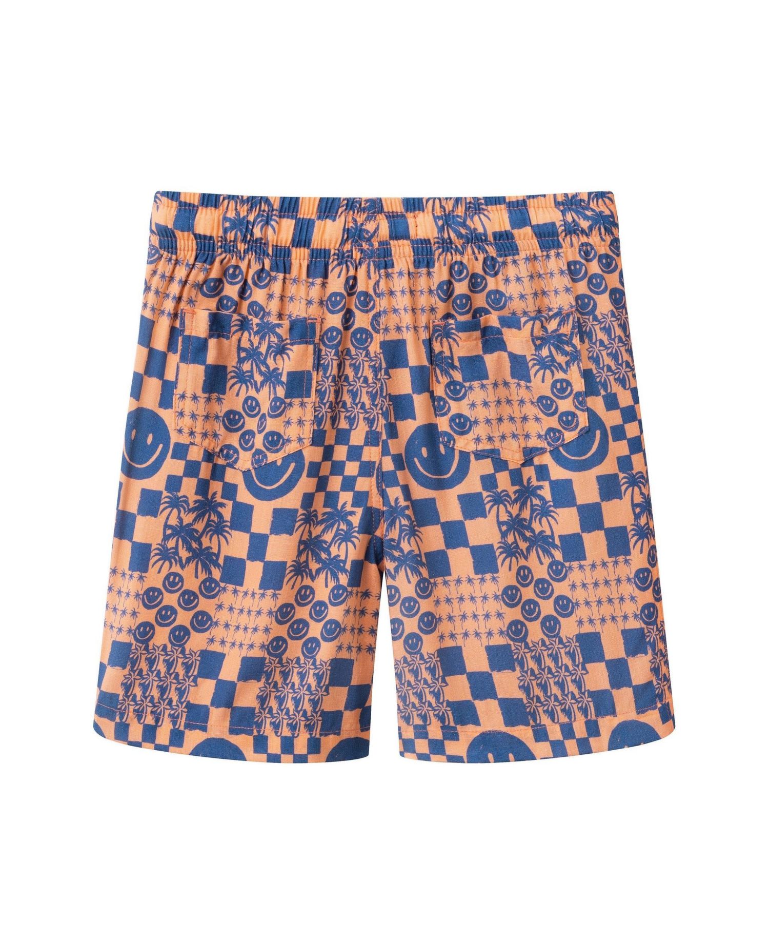 Little Boys Andy and Evan Andy and Evan Allover Smiley Print Buttondown and Shorts Set