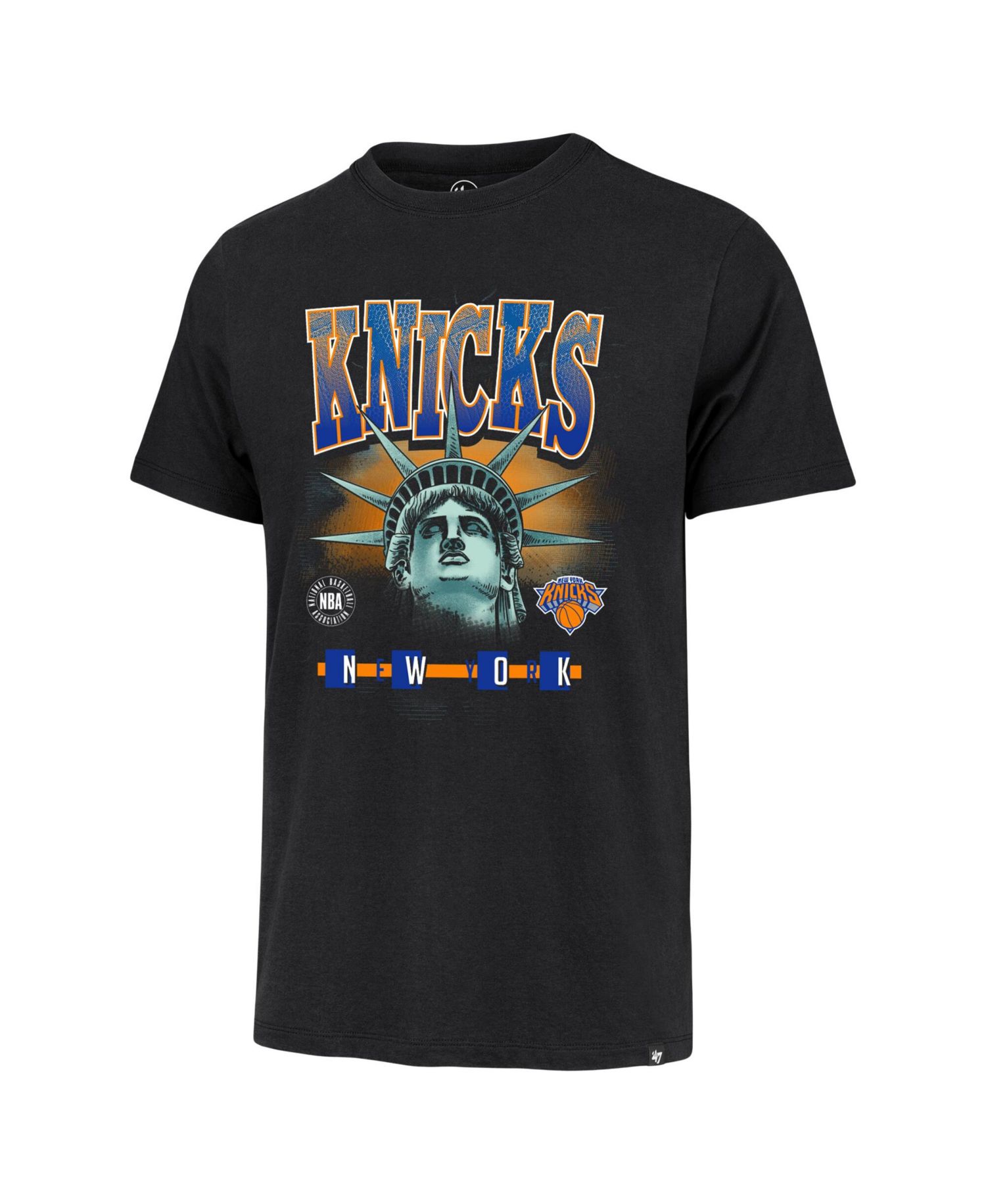 Men's Black New York Knicks Big & Tall Statue T-Shirt