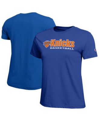 Women's Blue New York Knicks Basketball T-Shirt