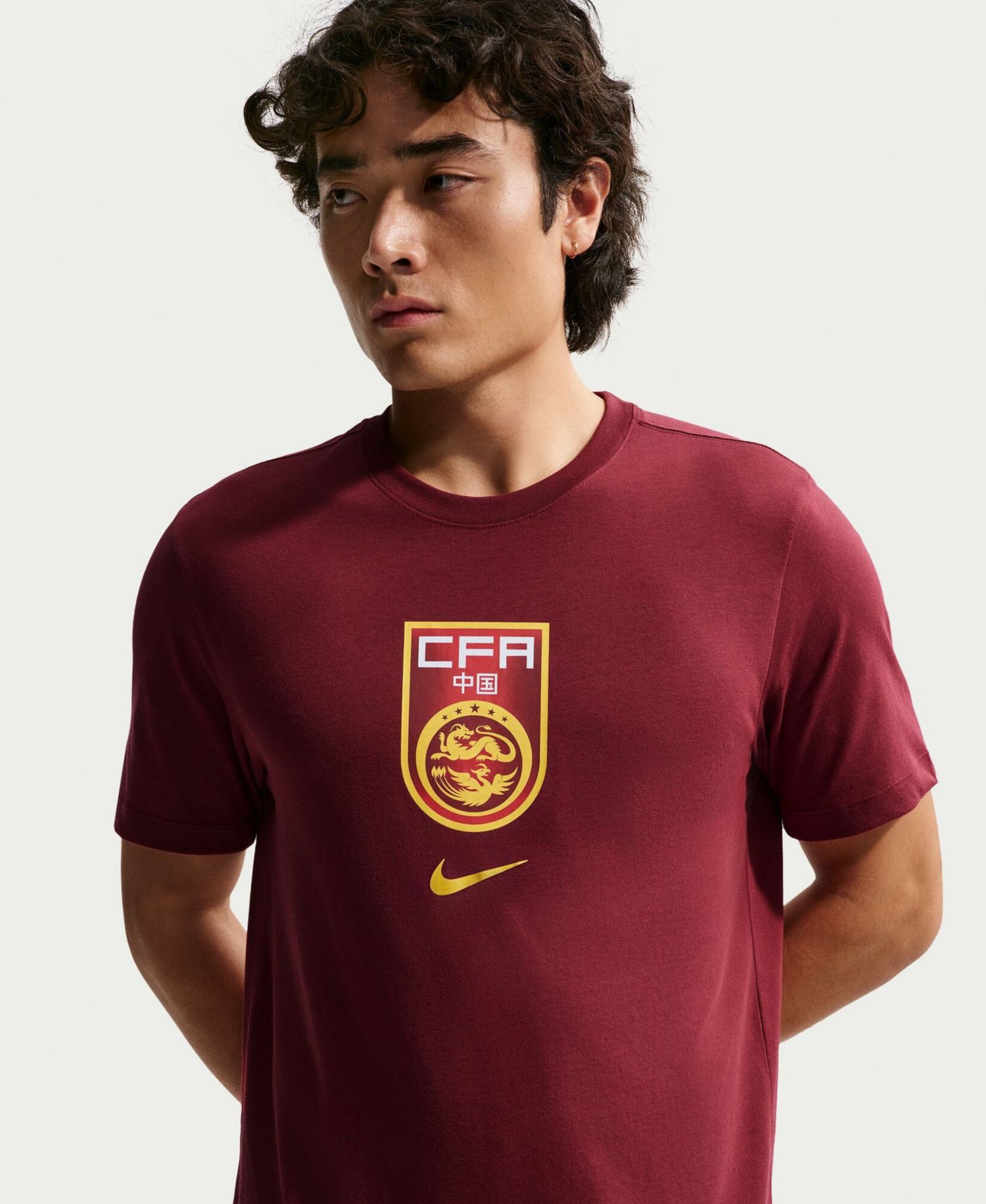 Men's Red China National Team Crest T-Shirt