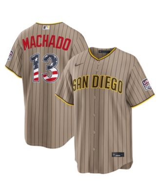 Men's Manny Machado Khaki San Diego Padres USA 250 Fourth of July Stadium Jersey