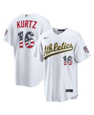 Men's Nick Kurtz White Athletics USA 250 Fourth of July Stadium Jersey