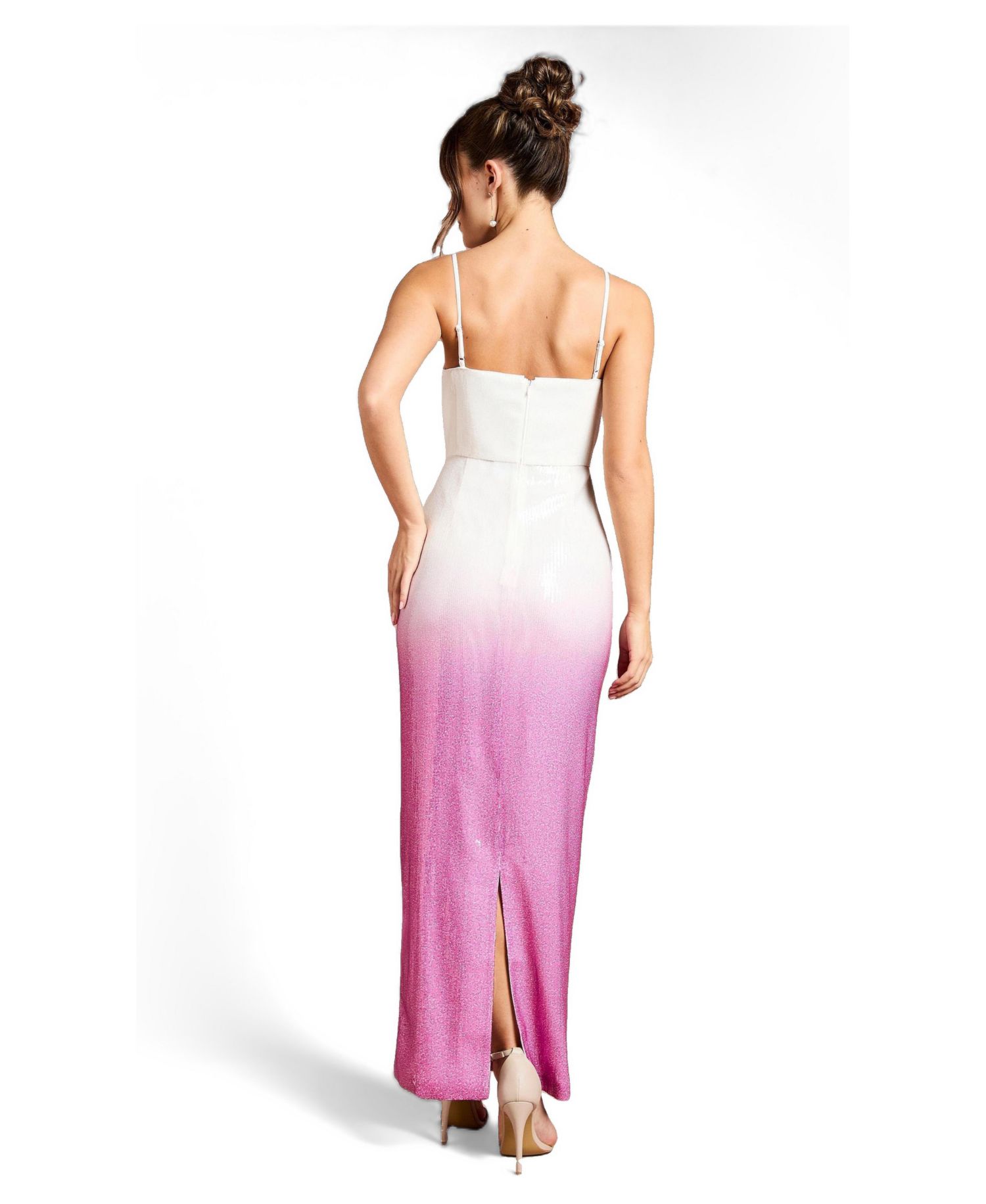 Women's Sequin Square Neck Maxi Dress