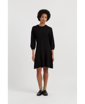 Women's Wool-Cashmere Wide-Sleeve Dress