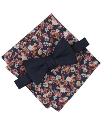 Men's Davis Bow Tie and Pocket Square, 2-Piece Set