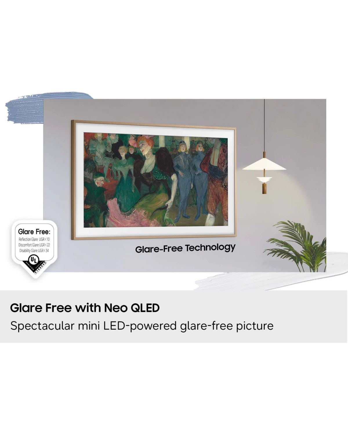 Samsung QN55LS03HWFXZA 55" The Frame Pro Neo Qled 4K Smart Tizen Tv with Year Amber Protection Plan (2026