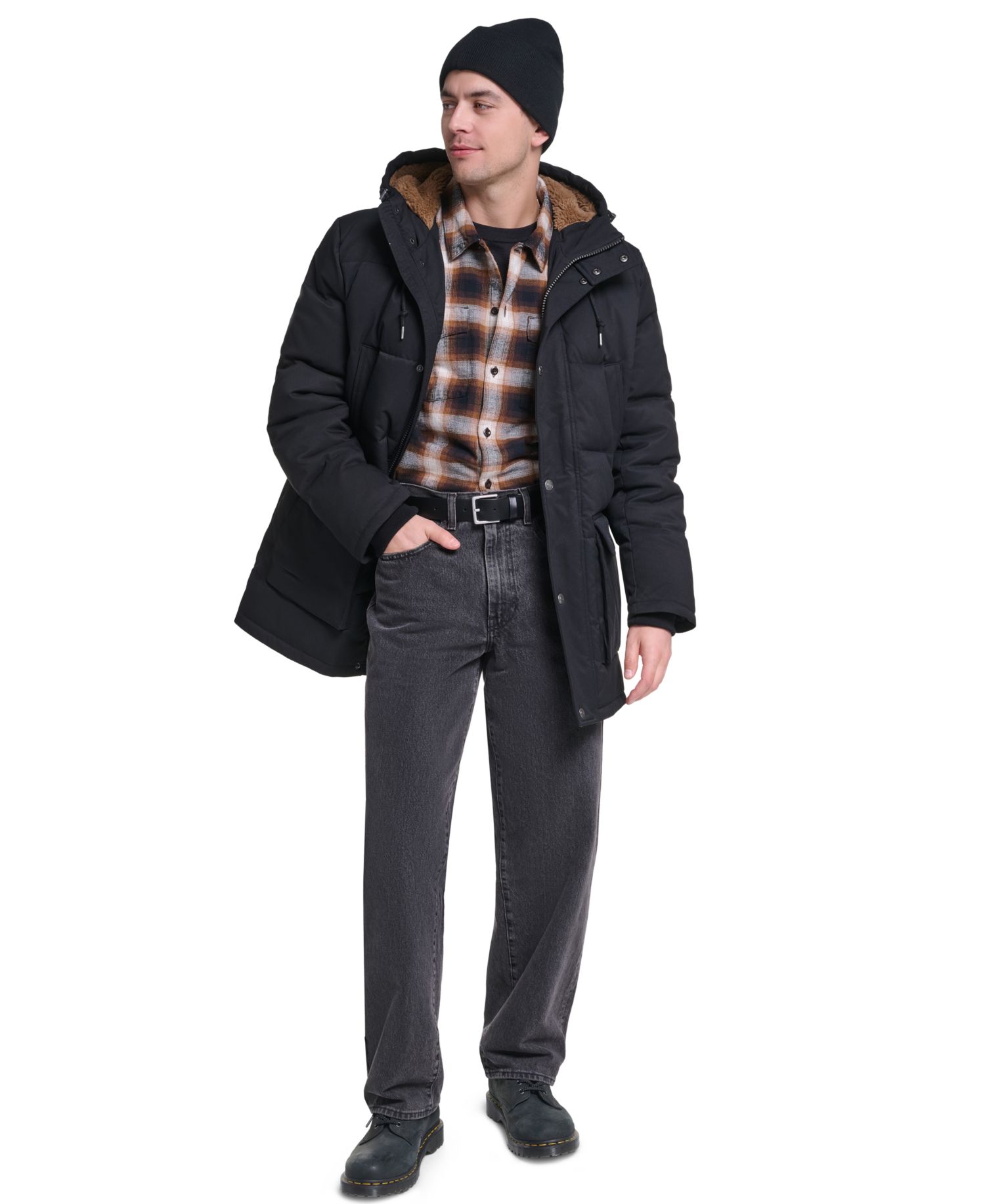 Men's Classic-Fit Quilted Parka Jacket