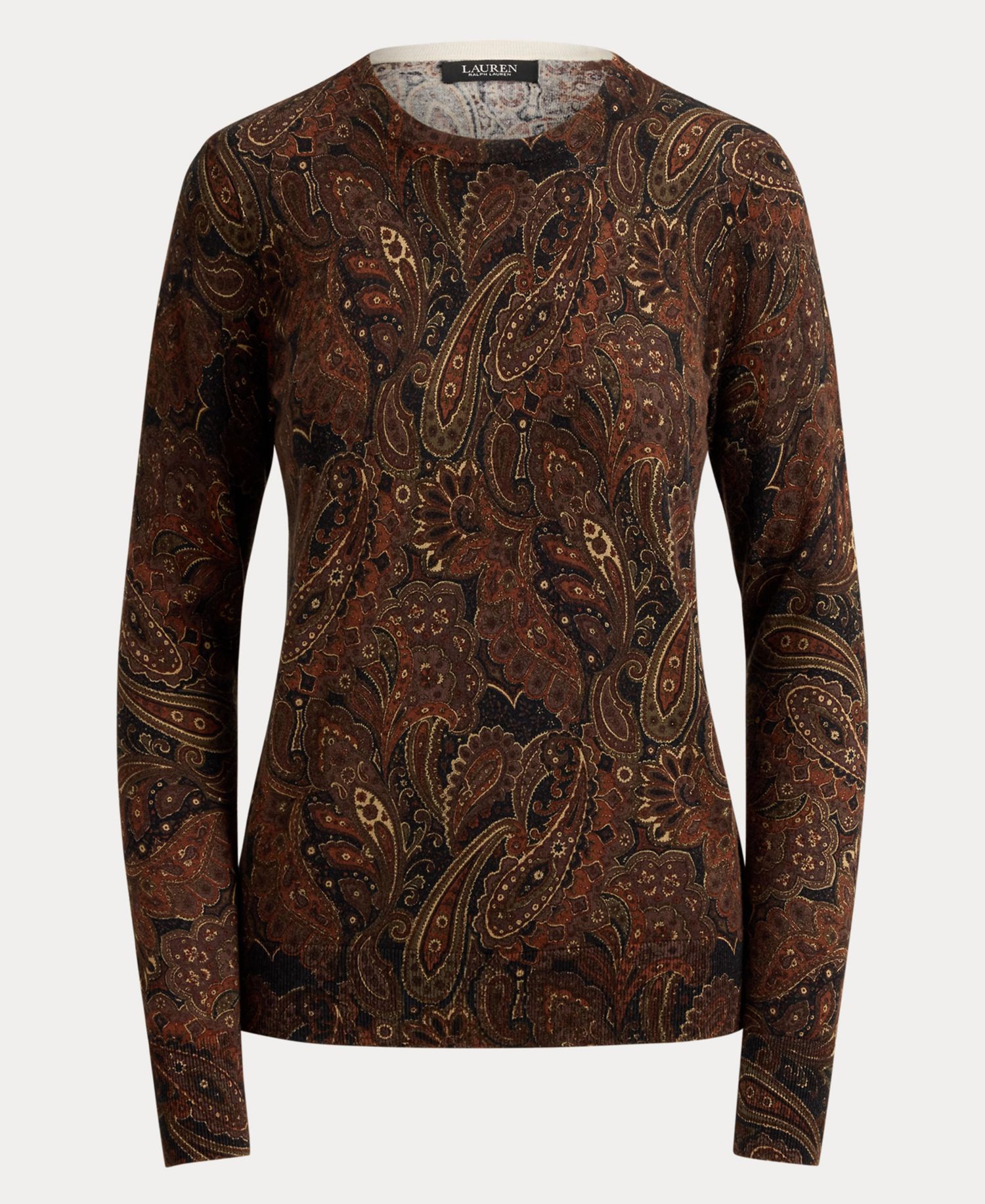 Women's Paisley Long-Sleeve Sweater
