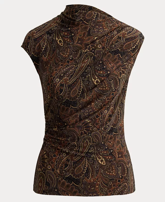 Women's Paisley Shirred Top - thumbnail 5