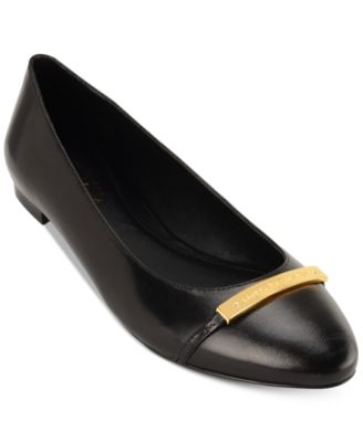 ralph lauren black flats