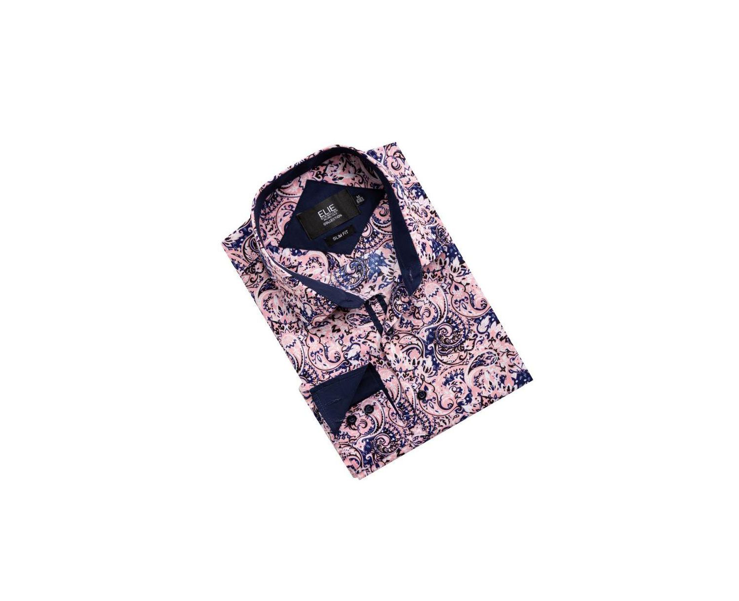 Men's Slim Fit Stylish Paisley Print Shirt