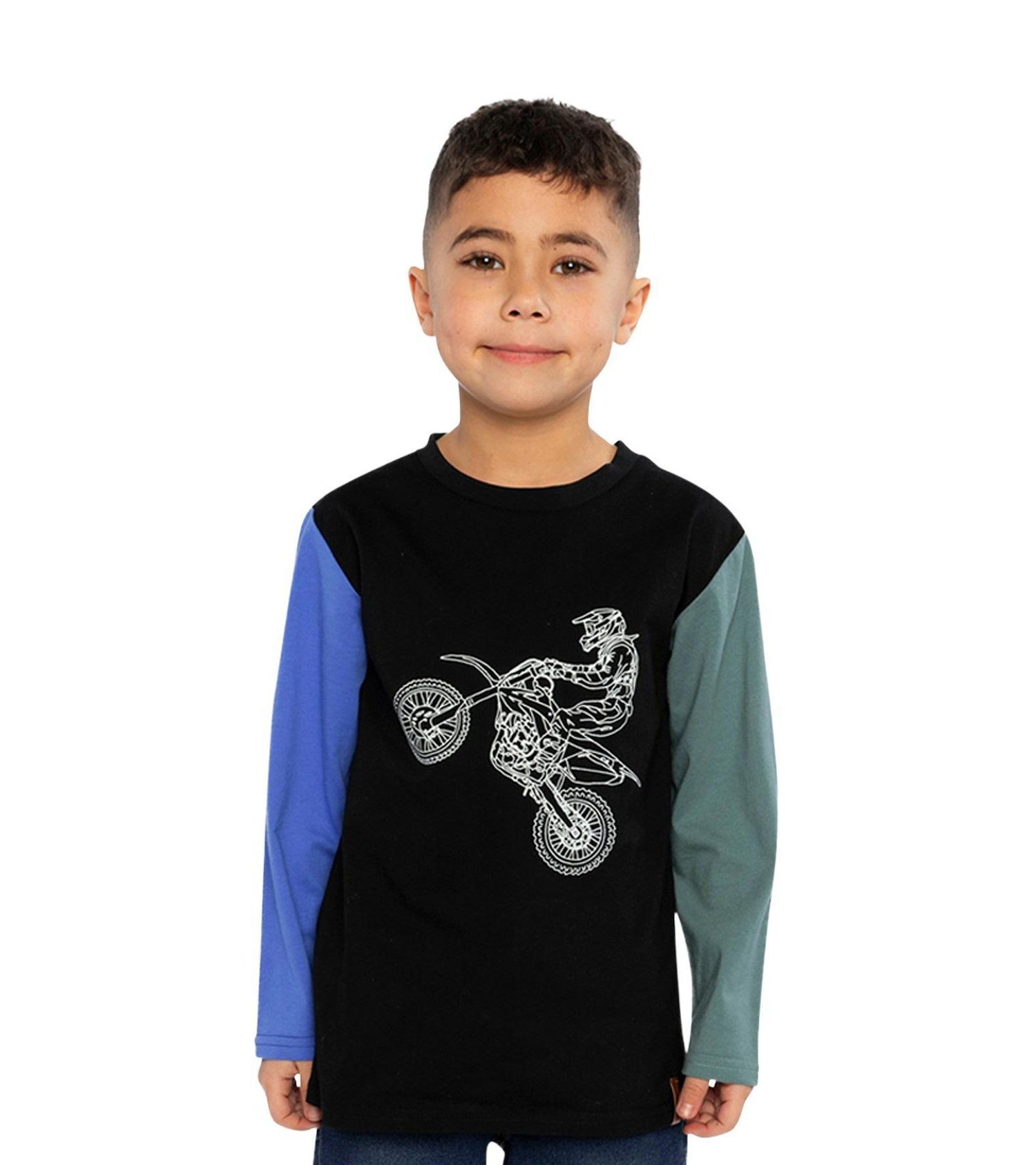Little and Big Boy 6-12 Long Sleeve T-Shirt