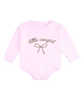 Baby Girls (size 0to3m to 12 -18m ) Little Cowgirl Western Long Sleeve Romper