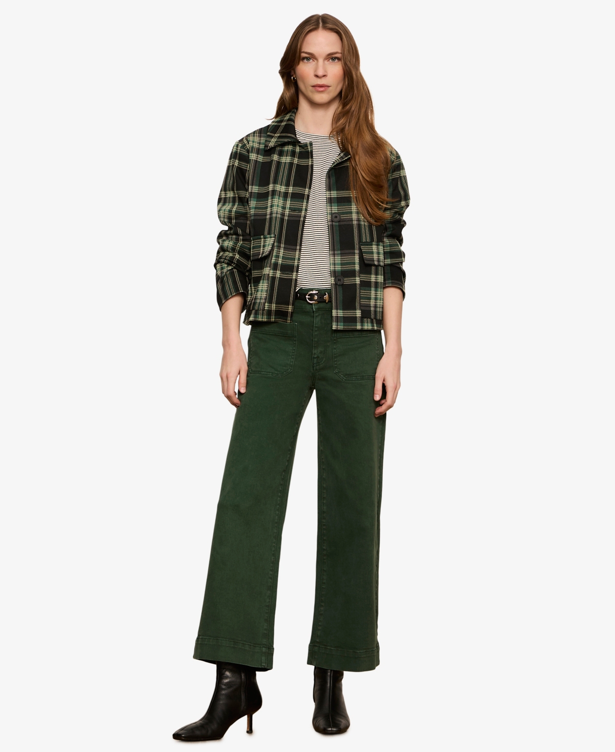 Sanctuary Petite Chelsea Wide-Leg Pocket Ankle Jeans