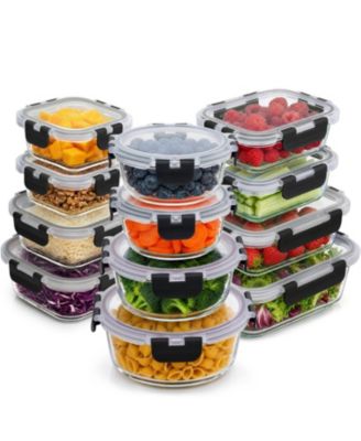 24 Piece Oven Safe Glass Storage Container Set with Lids