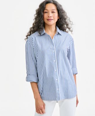 Women's Roll-Tab Button-Front Shirt