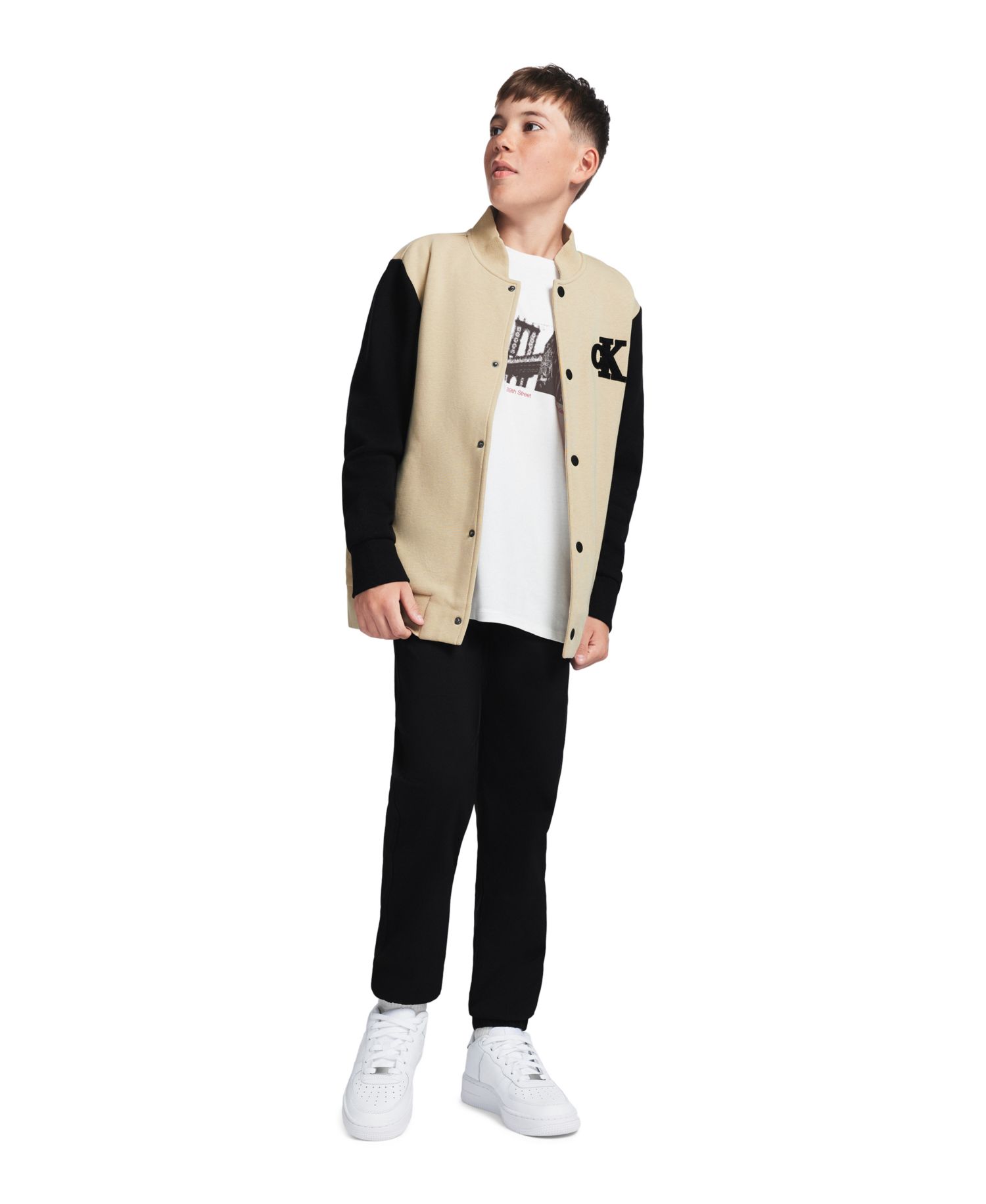 Boys' 8-20 Fleece College Long-Sleeve Jacket