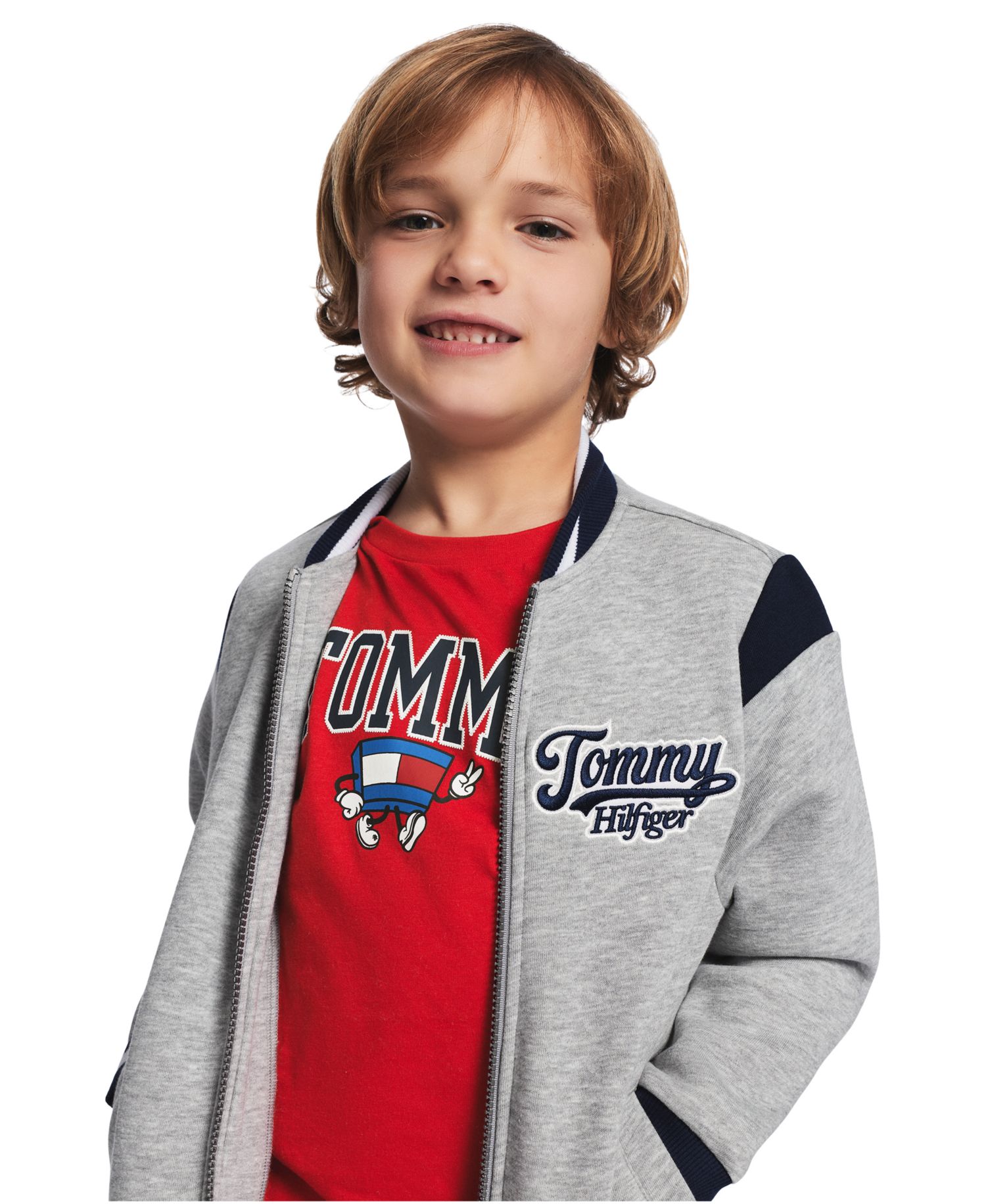 Boys' 2T-7 Varsity Freshman Zip-Front Jacket