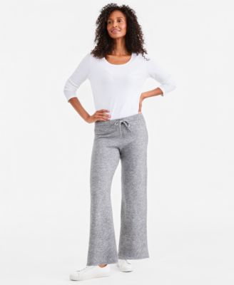 Women's LuxSoft Wide-Leg Sweater Pull-On Pants