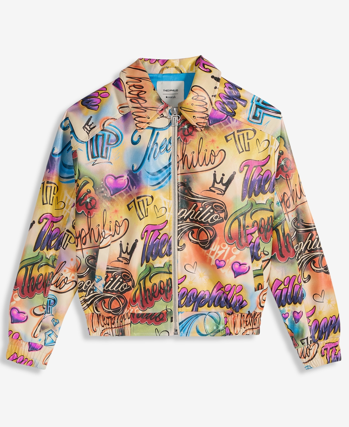Theophilio X Macy's Women's Printed Faux-Leather Jacket, Exclusive