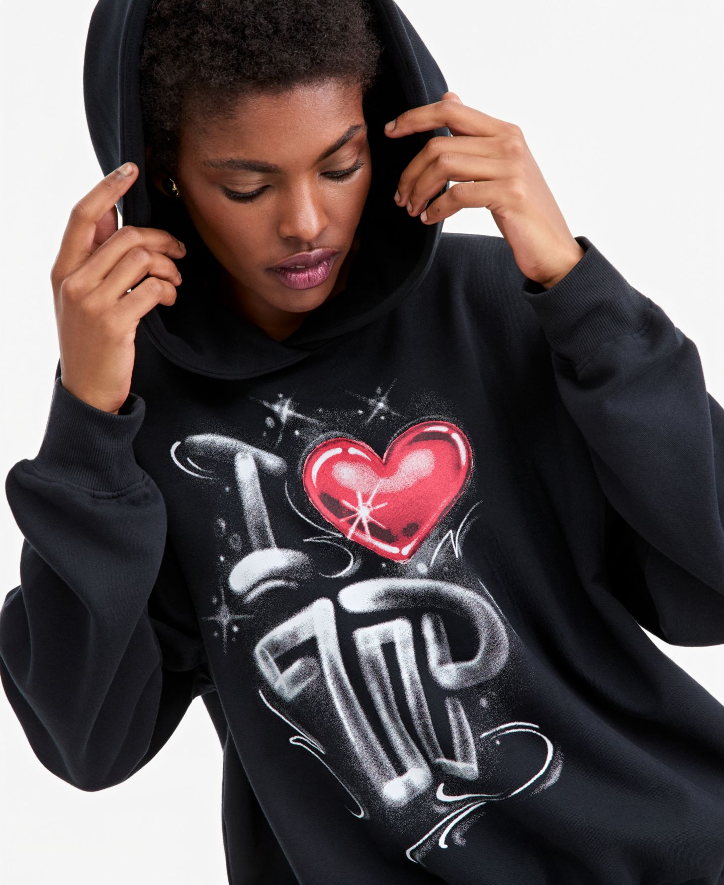 Худи Theophilio | Macy's Adult Unisex Oversized Graffiti Screen-Print Pullover — фото 3