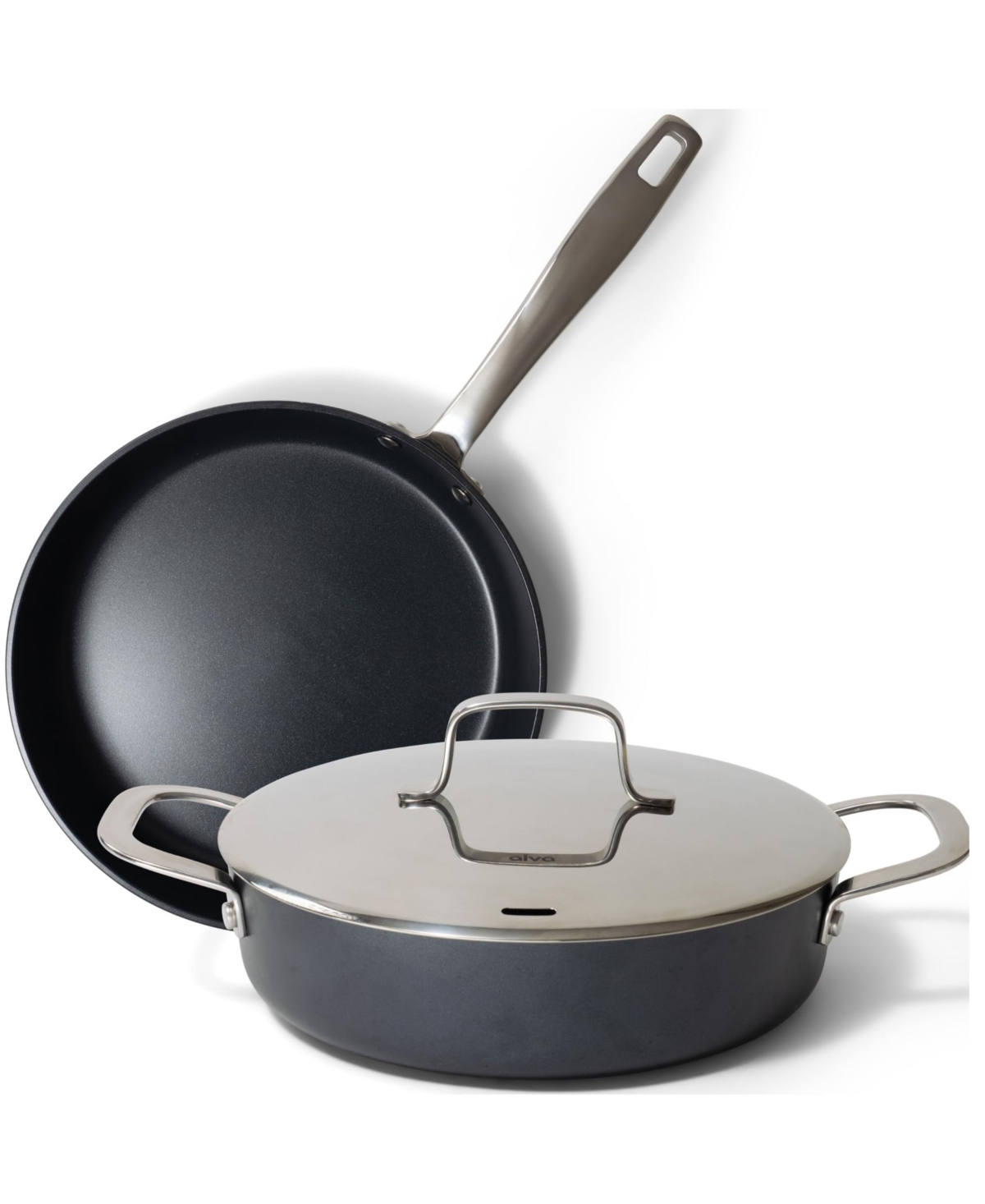 Alva Maestro 3pc Ceramic Nonstick 3.5 qt. Saute Pan & 11" Frying Pan Set