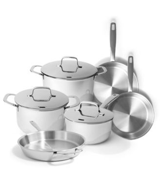 Maestro Cookware Set 9-Piece Set - Stainless Steel Pans and Pots