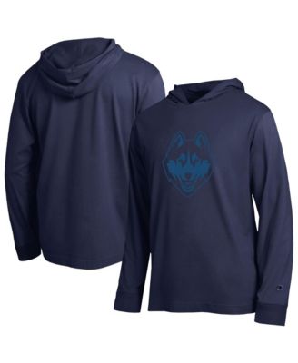 Men's Navy UConn Huskies Tonal All Star Long Sleeve Hooded T-Shirt