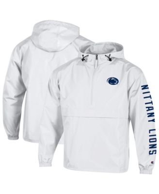 Men's White Penn State Nittany Lions Cloud Packable Half-Zip Hooded Jacket