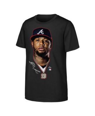 Big Boys and Girls Ronald Acu&ntilde;a Jr. Black Atlanta Braves Headliner T-Shirt