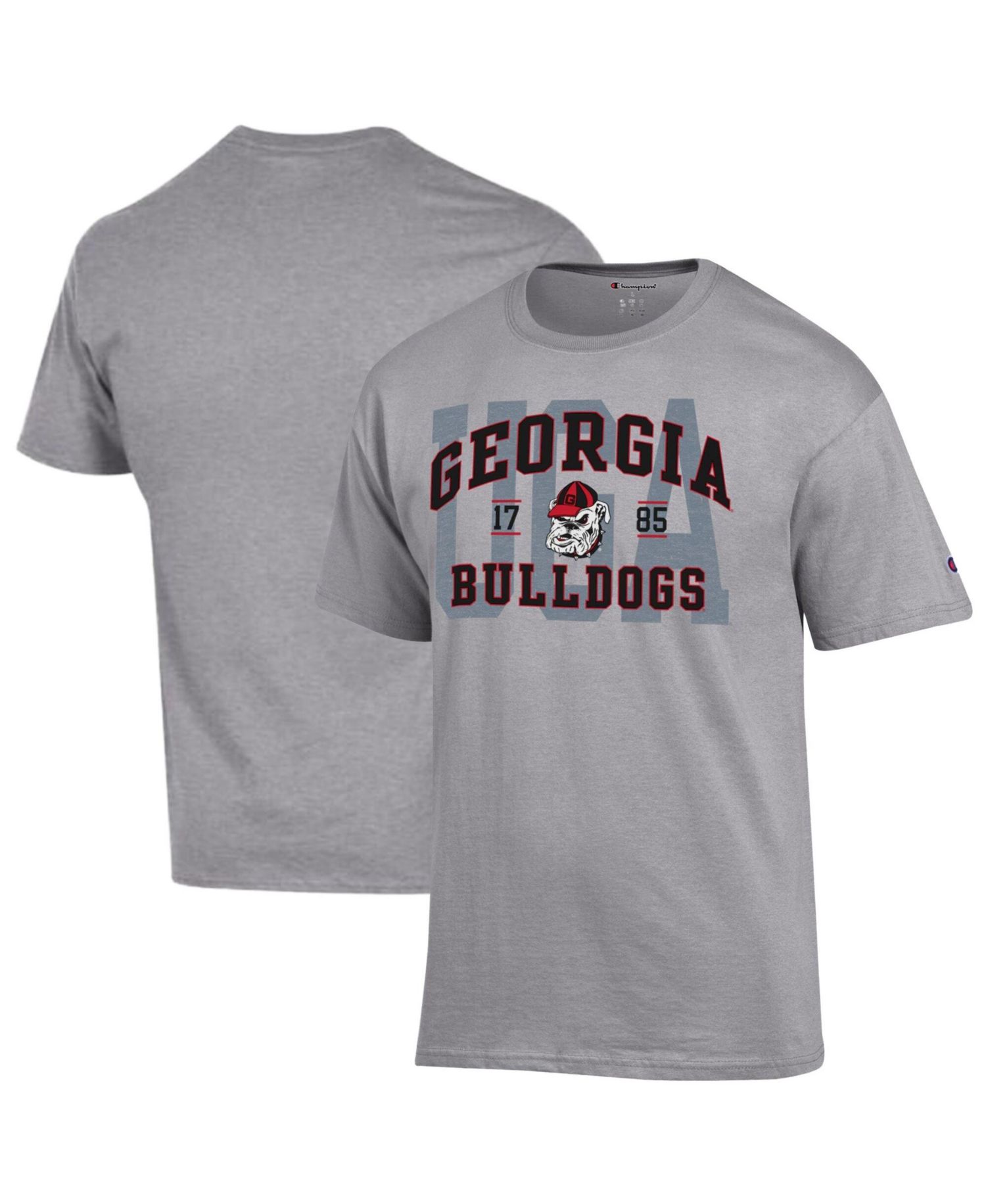 Men's Heather Gray Georgia Bulldogs Varsity T-Shirt