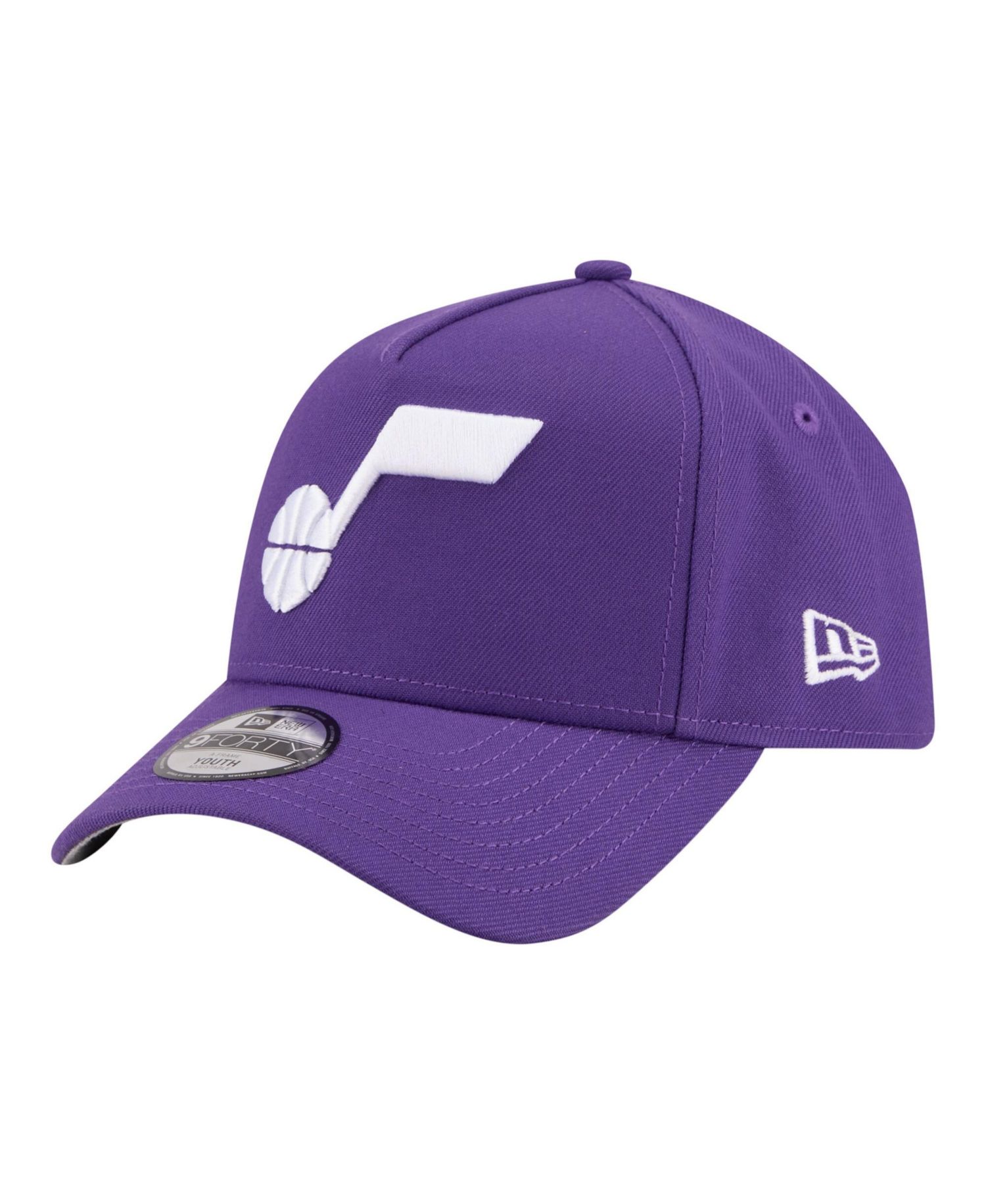 Big Boys and Girls Purple Utah Jazz 9FORTY A-Frame Adjustable Hat