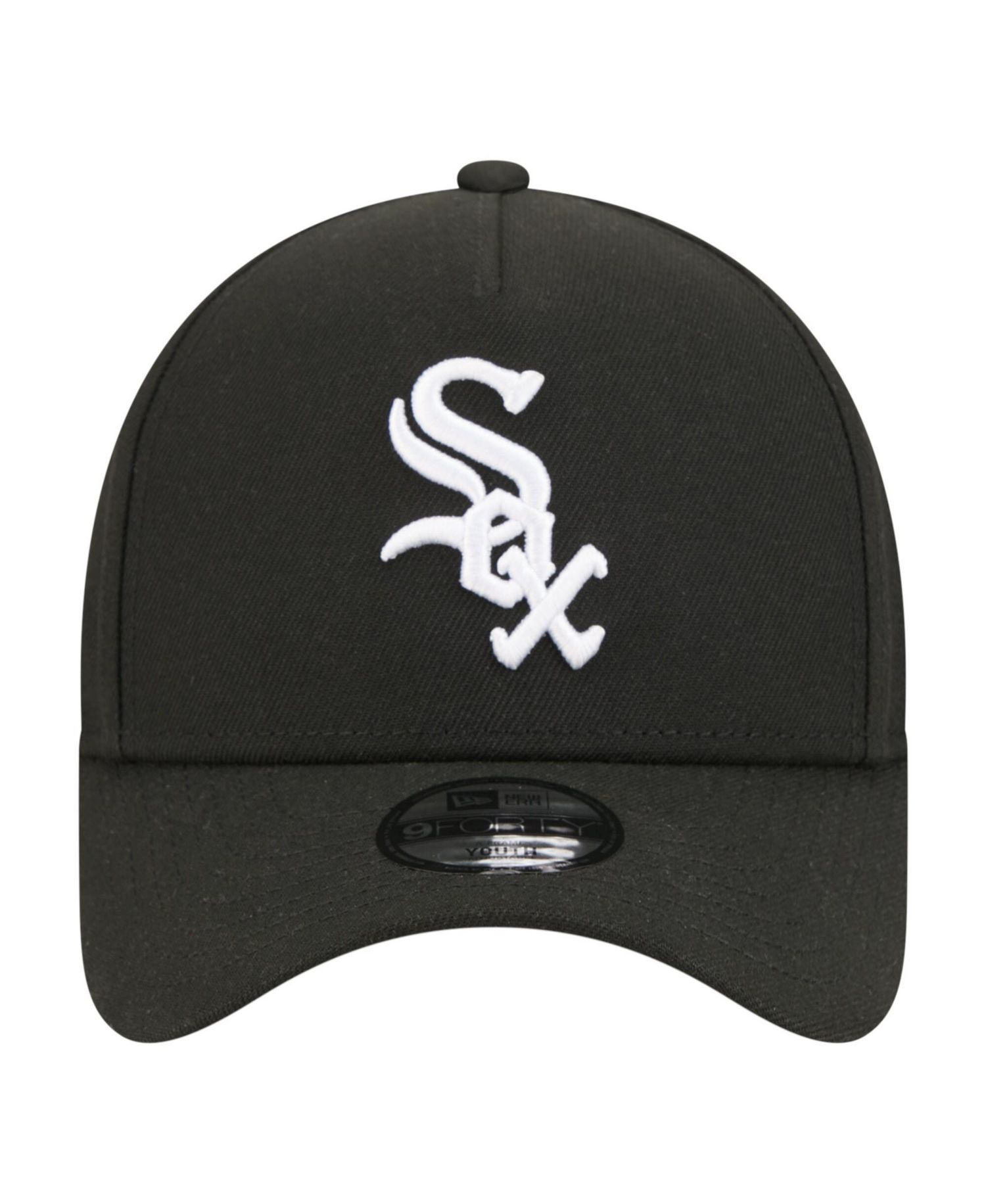 Big Boys and Girls Black Chicago White Sox 9FORTY A-Frame Adjustable Hat