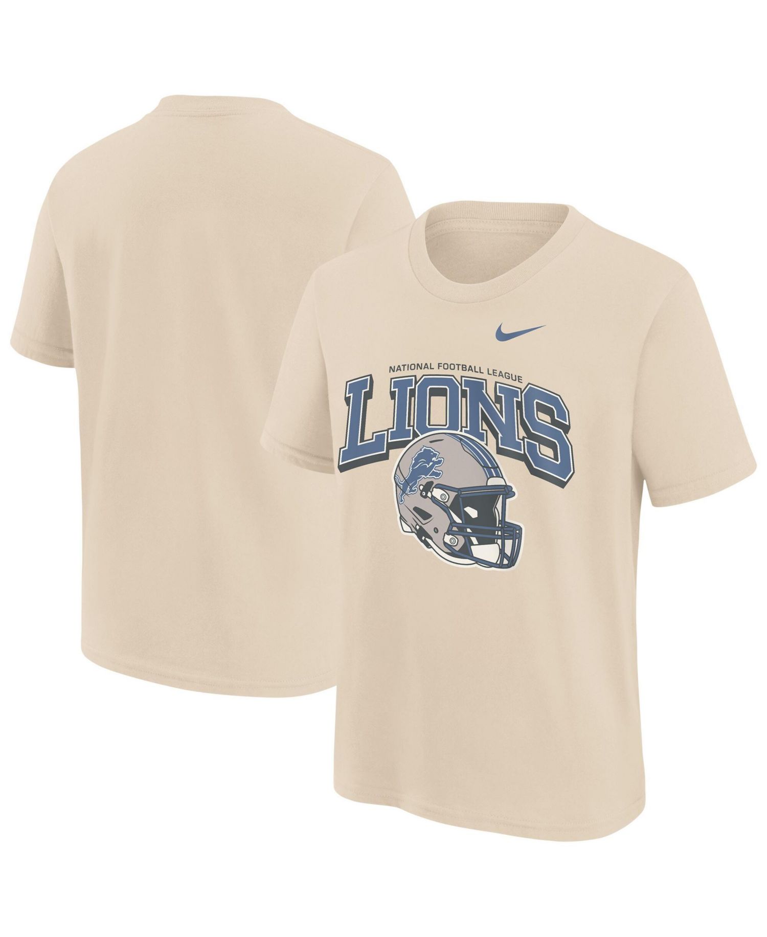 Big Boys and Girls Natural Detroit Lions Easy Lane T-Shirt