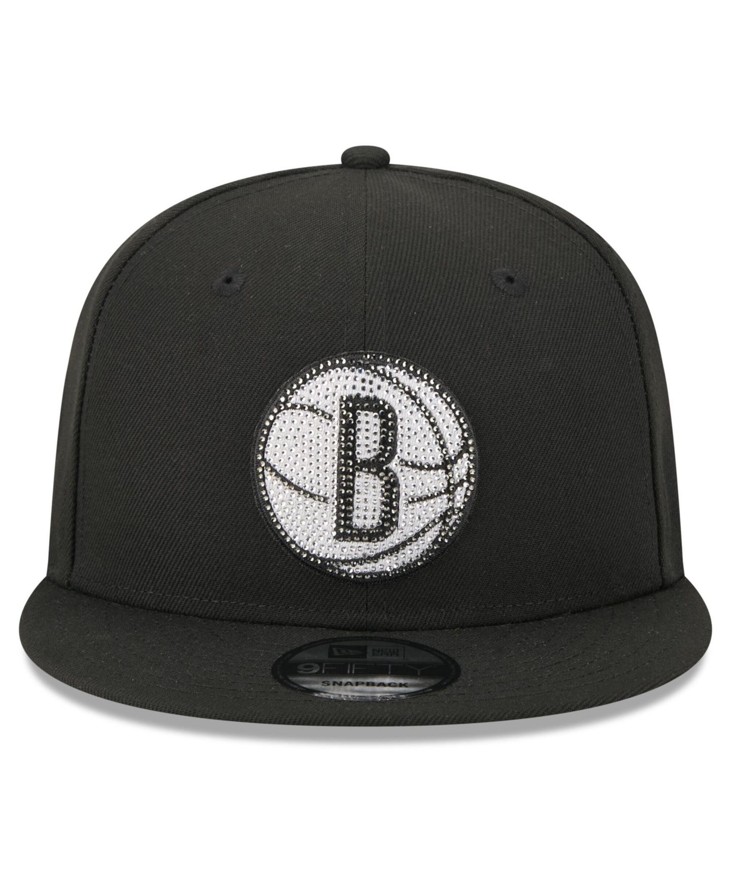 Мужская кепка New Era Black Brooklyn Nets 2026 NBA Draft Crystal 9FIFTY Snapback Hat — фото 5