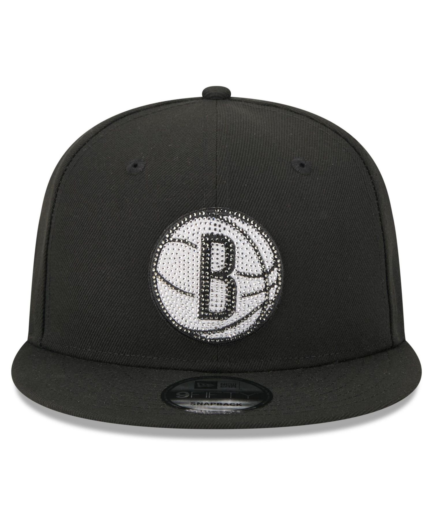Men's Black Brooklyn Nets 2026 NBA Draft Crystal 9FIFTY Snapback Hat