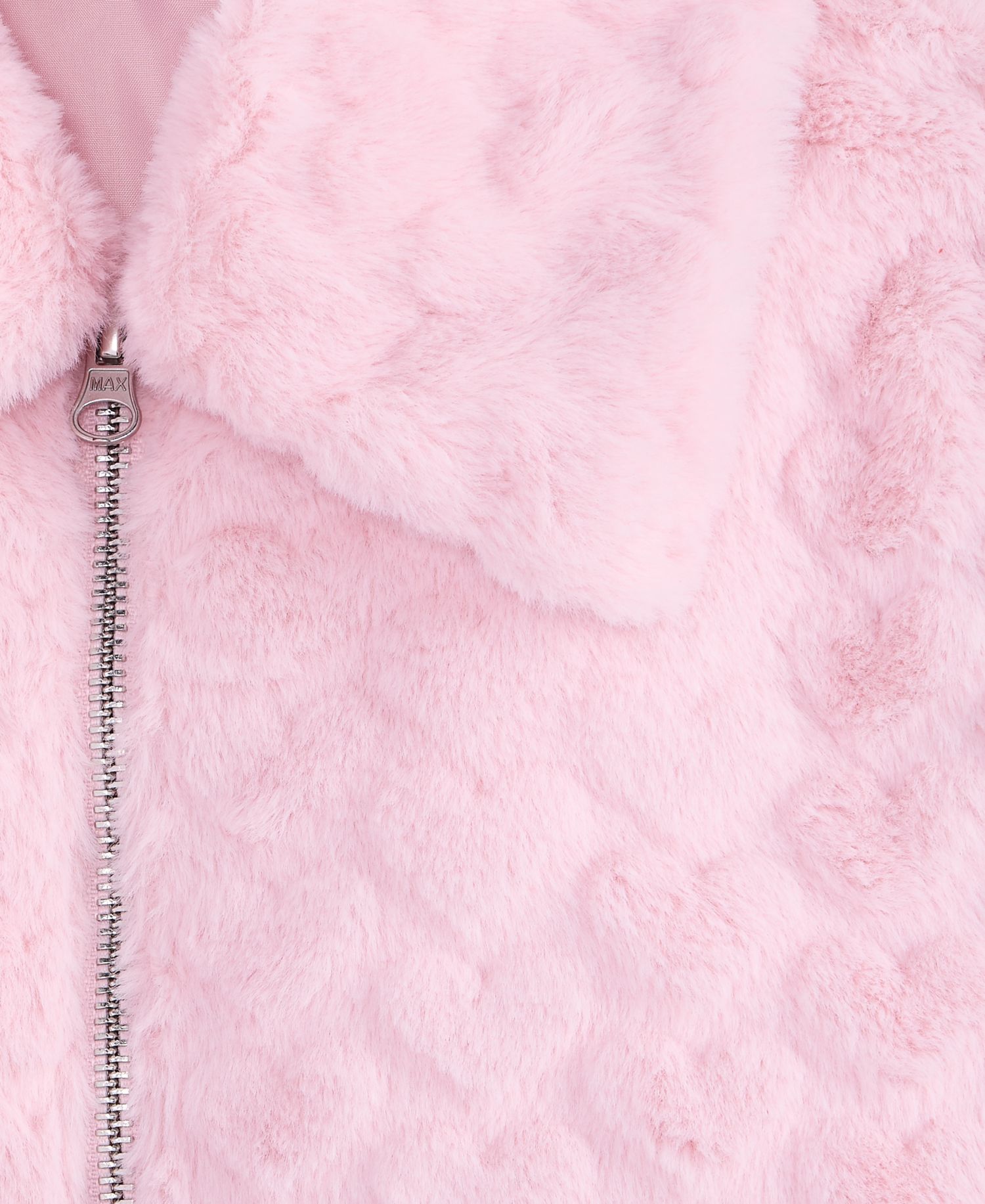 Girls' XS-XL Heart Faux-Fur Jacket