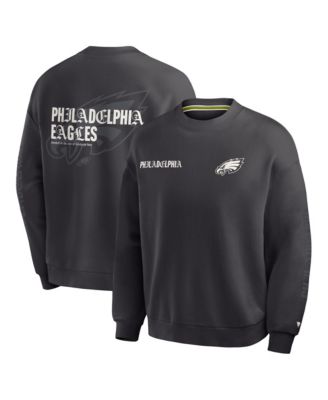 Men's Black Philadelphia Eagles Oversized Type Play Multi Sweatshirt